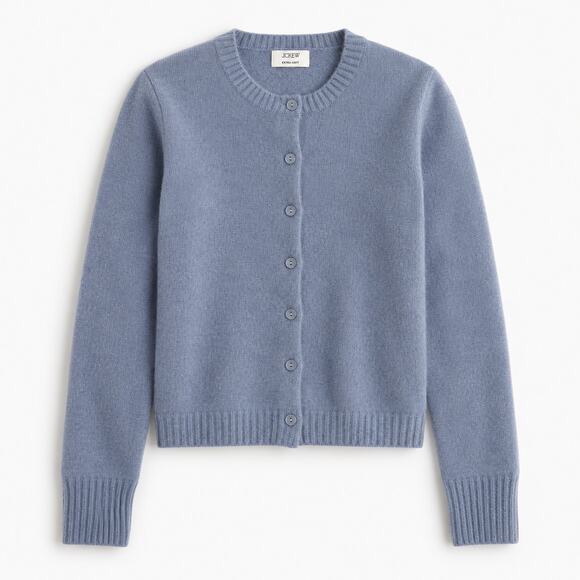 J.Crew Factory Store Sweaters - NWT J crew Factory Cardigan Extra Soft Sweater in Extra-Soft Yarn Light Blue 3X